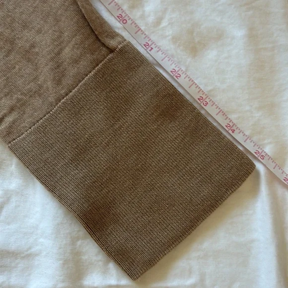COS Camel Fine Knit Wool Crewneck Sweater, Size Large - Picture 8 of 10